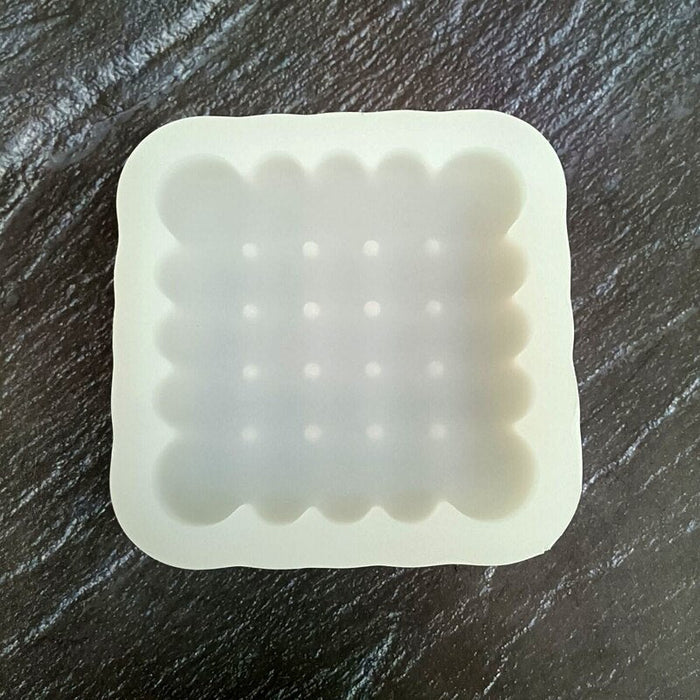"Cookie" cup coaster silicone mold