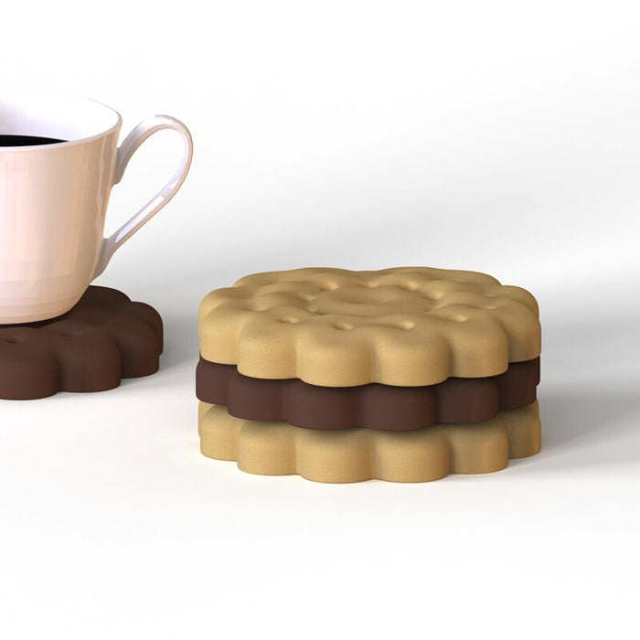 "Cookie" cup coaster silicone mold