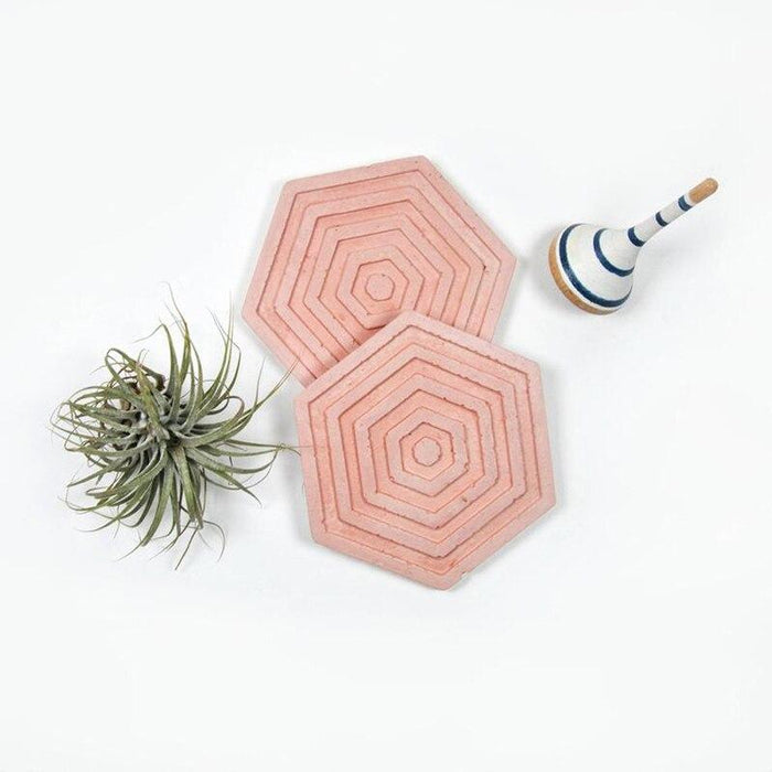 Core design coaster silicone mold - madmolds -