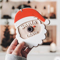 Cottonhead Monkeys - Wooden Tree Decoration - Father Christmas Cam - Mabel & Fox