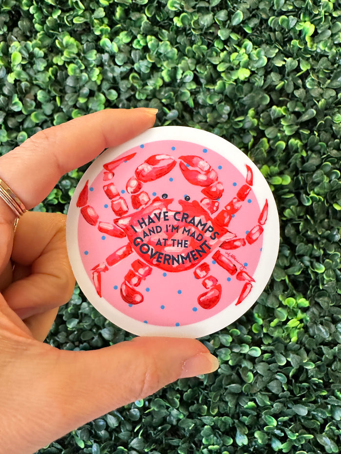 Crampy Crab Art Sticker