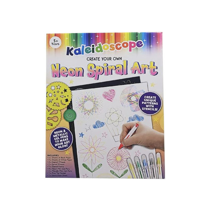 Neon Spiral Art