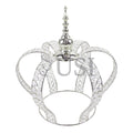 Crystal Bead Crown Grand Centerpiece, 16.25in, Silver