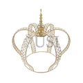 Crystal Bead Crown Grand Centerpiece, 17.75in, Gold