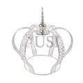 Crystal Bead Crown Grand Centerpiece, 17.75in, Silver
