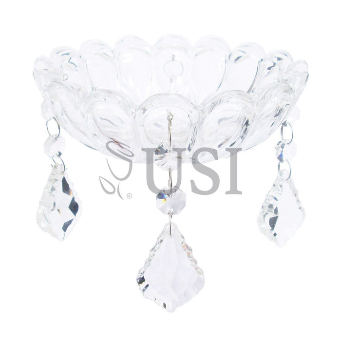 Crystal Bobeche, 6.3inD, Crystal