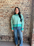 Crystal Coast Sea Foam Green Chenille Sweater