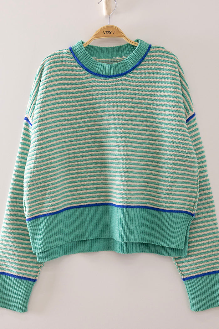 Crystal Coast Sea Foam Green Chenille Sweater