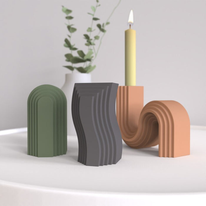 "CS101" Candleholder silicone mold