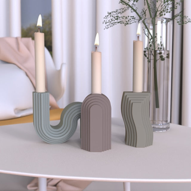 "CS101" Candleholder silicone mold