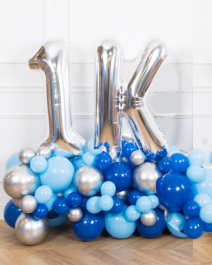 Custom Business Collection - Corporate Message Balloon Pedestal Set (2 Characters)