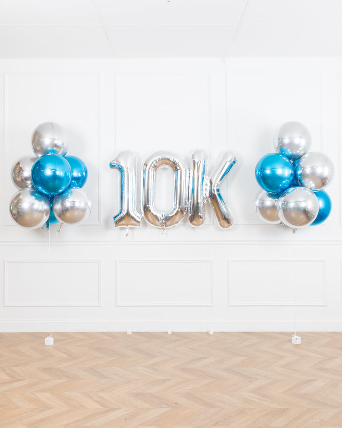 Custom Business Collection - Corporate Milestone Foil Balloon Set  (2 Digits)