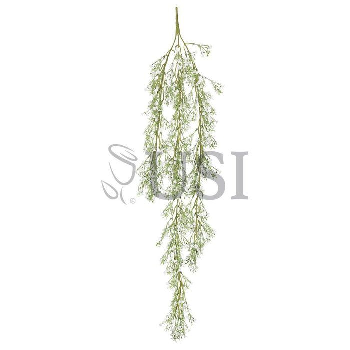 Deluxe Baby's Breath Gypsophila Hanging Bush x3, 42in, White