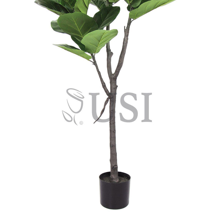 Deluxe Fiddle Leaf Fig Tree Real Touch Potted, 5ft, Green