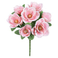 Deluxe Magnolia Flower Bush x7, 16in, Pink