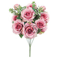 Deluxe Sweet Rose Bush w Filler x9, 20in, Rose Pink