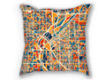 Denver Map Pillow - Colorado Map Pillow 18x18