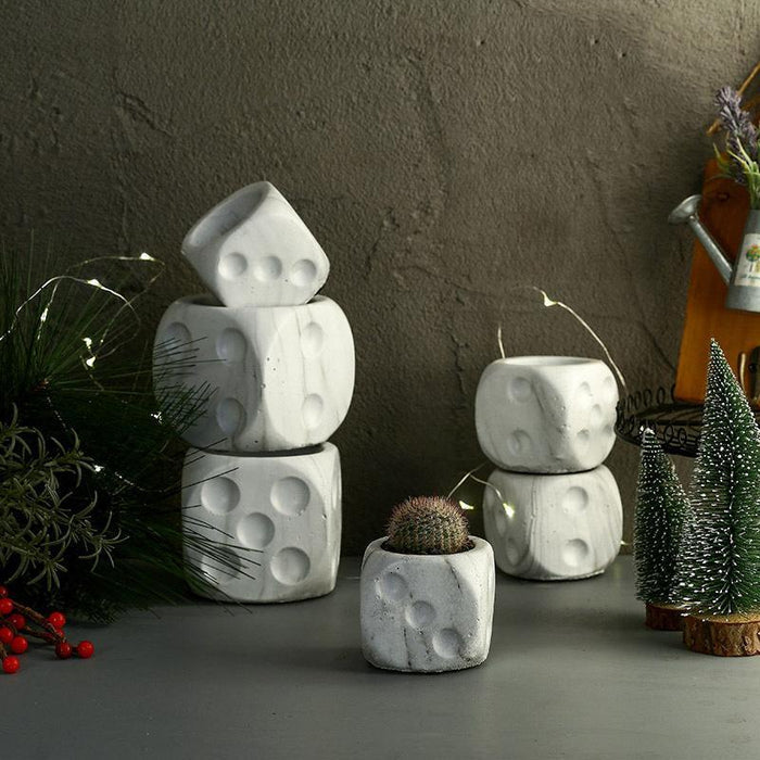 Dice Planter Silicone Mold - madmolds - Dice Planter