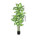 Dieffenbachia Tree Real Touch Potted, 48in, Green White