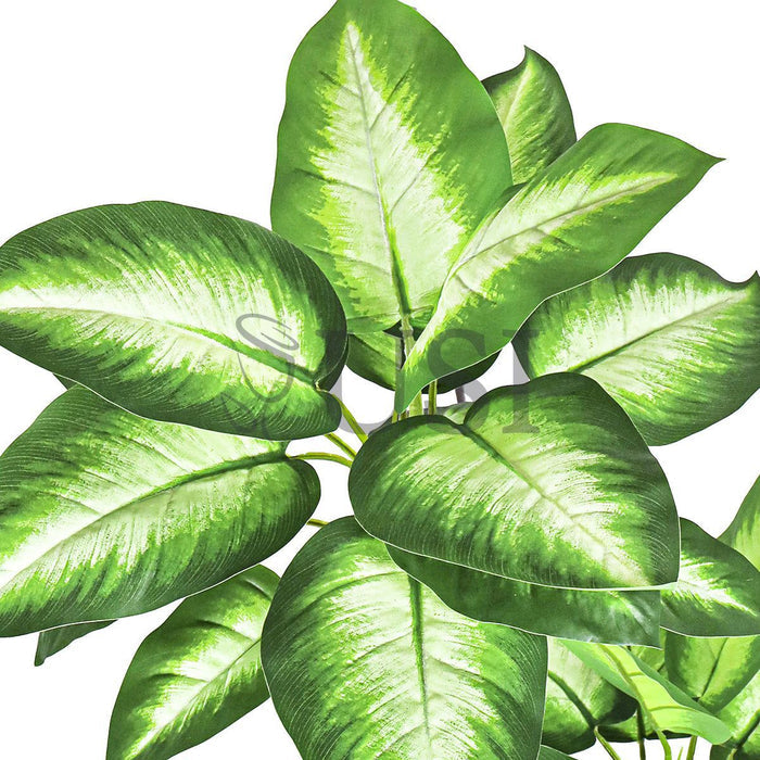 Dieffenbachia Tree Real Touch Potted, 48in, Green White