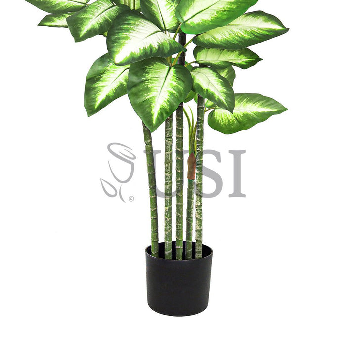 Dieffenbachia Tree Real Touch Potted, 48in, Green White