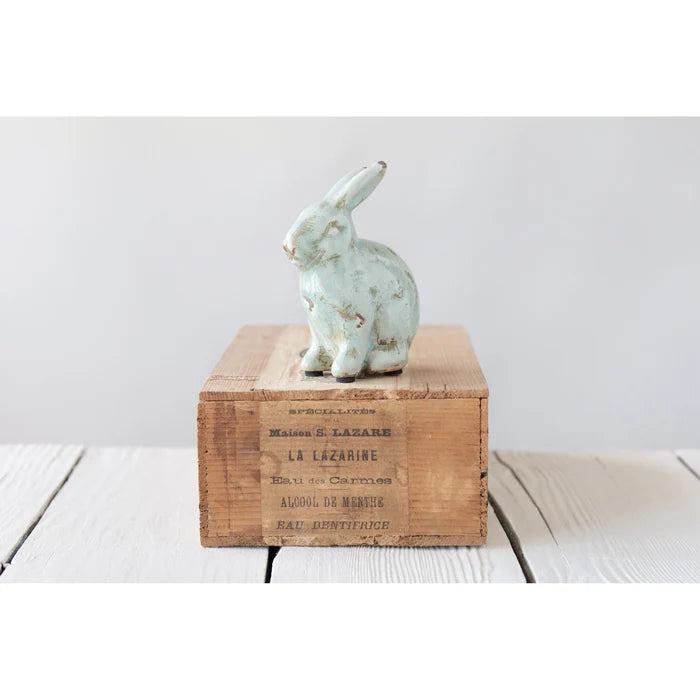 Distressed Terra-Cotta Rabbit