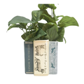 book lover dog planter