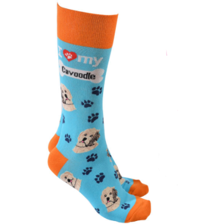 Cavoodle Socks Blue