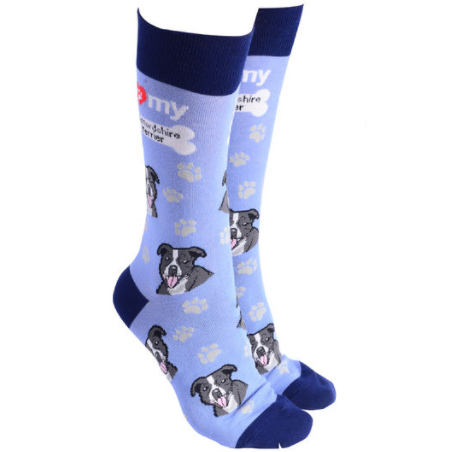 Staffy Socks Purple
