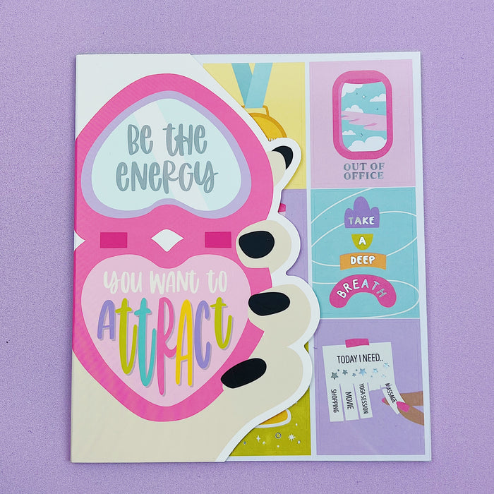 Doing My Best Sticker Book | Matte Sticker Paper | 10 Pages | Holo Foil