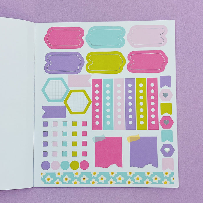 Doing My Best Sticker Book | Matte Sticker Paper | 10 Pages | Holo Foil