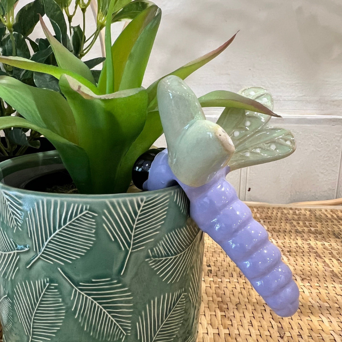 Dragonfly Pot Hanger Green 10cm