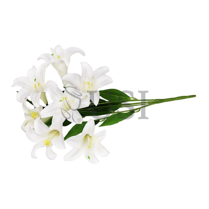 Easter Lily Flower Bush EVA x7, 24in, Cream White
