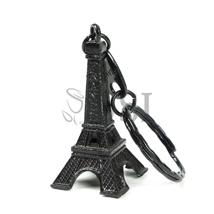 Eiffel Tower Keychain, 2in, Black