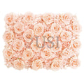 Elegant Rose Hydrangea Flower Mat, 20x26in, Blush Peach