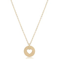 enewton 16" Necklace Gold -Love Gold Disc