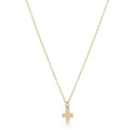 enewton 16" Necklace Gold -Signature Cross Small Gold Charm