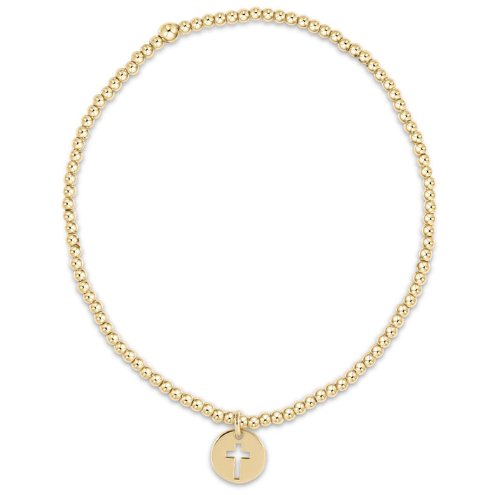 enewton Classic Gold 2mm Bracelet -Blessed Small Gold Disc