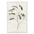 Eucalyptus #2 handmade Nepalese paper wall art print with a dark botanical illustration.