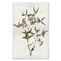 Eucalyptus #3 botanical art print on handmade Nepalese paper, featuring a sepia-toned plant illustration.