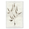 Eucalyptus #5 handmade Nepalese paper wall art print with botanical illustration of leaves, buds, and berries.