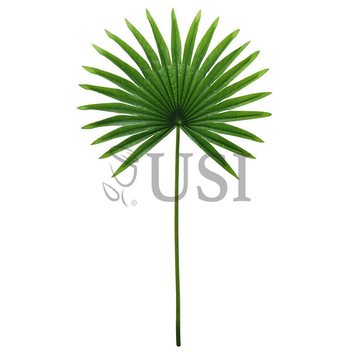 Fan Palm Leaf Stem Real Touch, 32in, Green