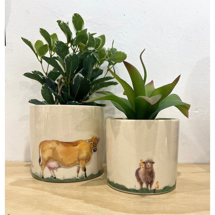 Farm Animal Planter 12cm
