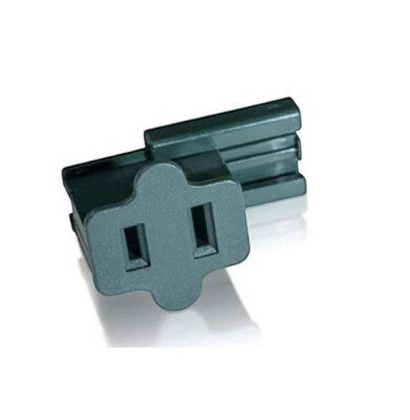Certified Lights dark green SPT-1/SPT-2 female vampire plug for 18-gauge wire