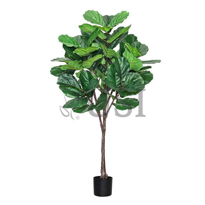 Fiddle Leaf Fig Tree Real Touch Potted, 5ft, Green