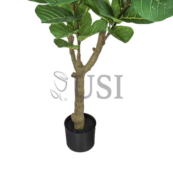 Fiddle Leaf Fig Tree Real Touch Potted, 6ft, Green