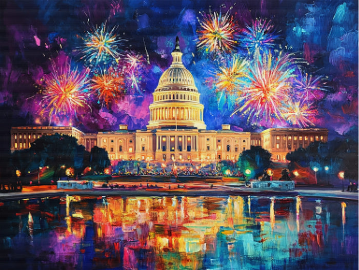 Fireworks Fantasy Over the Capitol