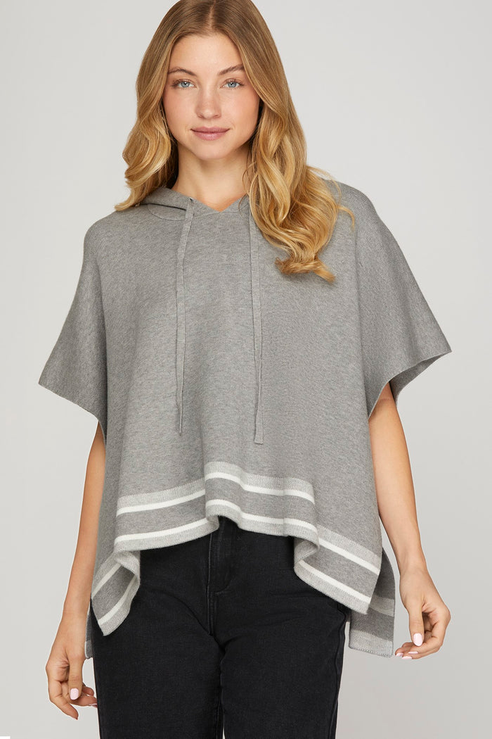 First Class Poncho Sweater