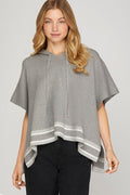 First Class Poncho Sweater