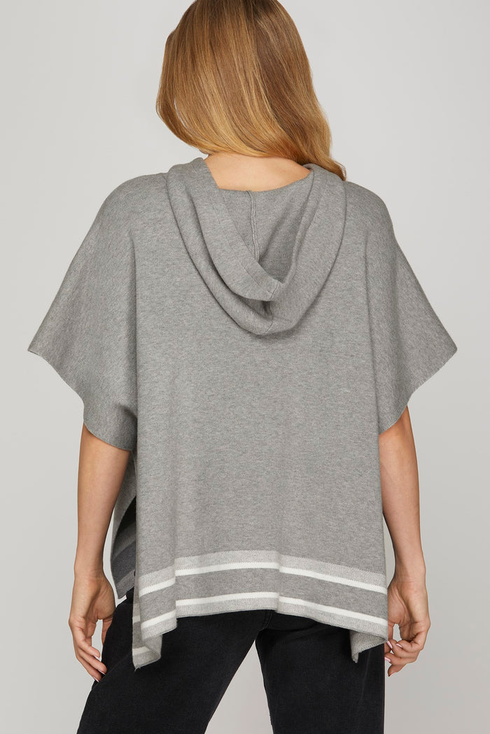 First Class Poncho Sweater